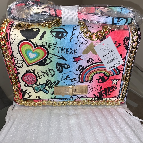 *SOLD* ALDO Ciladda Medium Shoulder Bag Chain Strap. - Picture 5 of 11